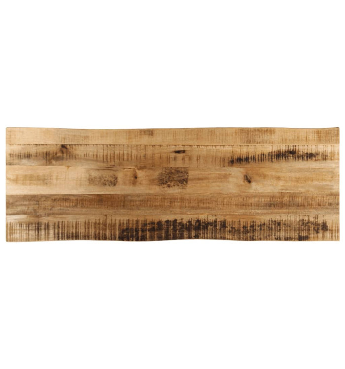 Dessus de table bord vivant 120x40x3,8 cm bois de manguier brut | Mobilier & Déco