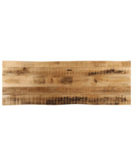 Dessus de table bord vivant 120x40x3,8 cm bois de manguier brut | Mobilier & Déco