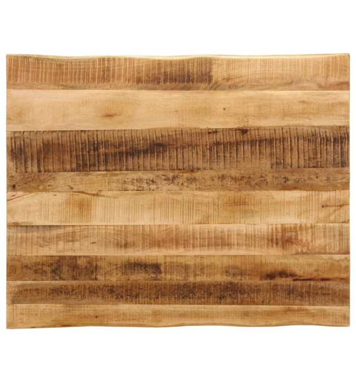 Dessus de table bord vivant 90x80x3,8 cm bois de manguier brut | Mobilier & Déco