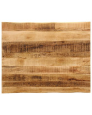 Dessus de table bord vivant 90x80x3,8 cm bois de manguier brut | Mobilier & Déco