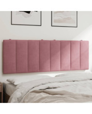 Coussin de tête de lit rose 140 cm velours | Mobilier & Déco