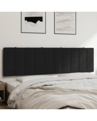 Coussin de tête de lit noir 180 cm velours | Mobilier & Déco