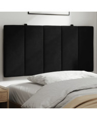 Coussin de tête de lit noir 100 cm velours | Mobilier & Déco