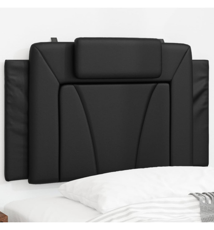 Coussin de tête de lit noir 90 cm similicuir | Mobilier & Déco