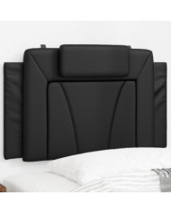 Coussin de tête de lit noir 90 cm similicuir | Mobilier & Déco