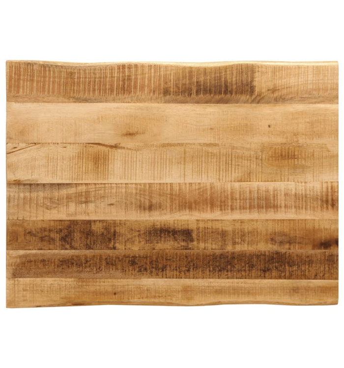 Dessus de table bord vivant 80x60x3,8 cm bois de manguier brut | Mobilier & Déco