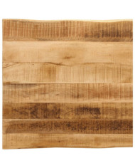 Dessus de table bord vivant 60x60x3,8 cm bois de manguier brut | Mobilier & Déco