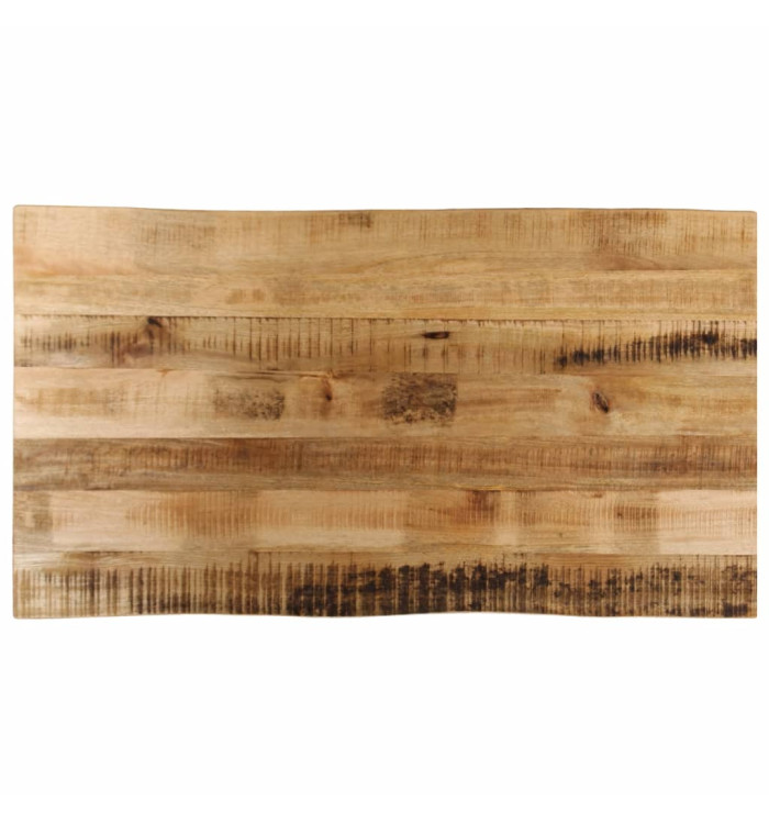 Dessus de table bord vivant 110x60x2,5 cm bois de manguier brut | Mobilier & Déco