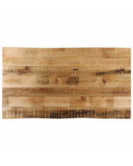 Dessus de table bord vivant 110x60x2,5 cm bois de manguier brut | Mobilier & Déco
