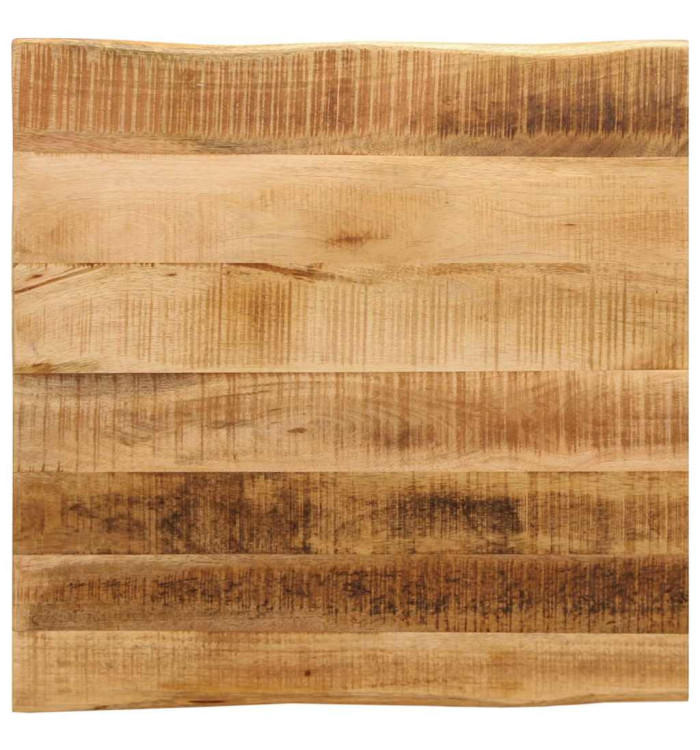 Dessus de table bord vivant 40x40x3,8 cm bois de manguier brut | Mobilier & Déco