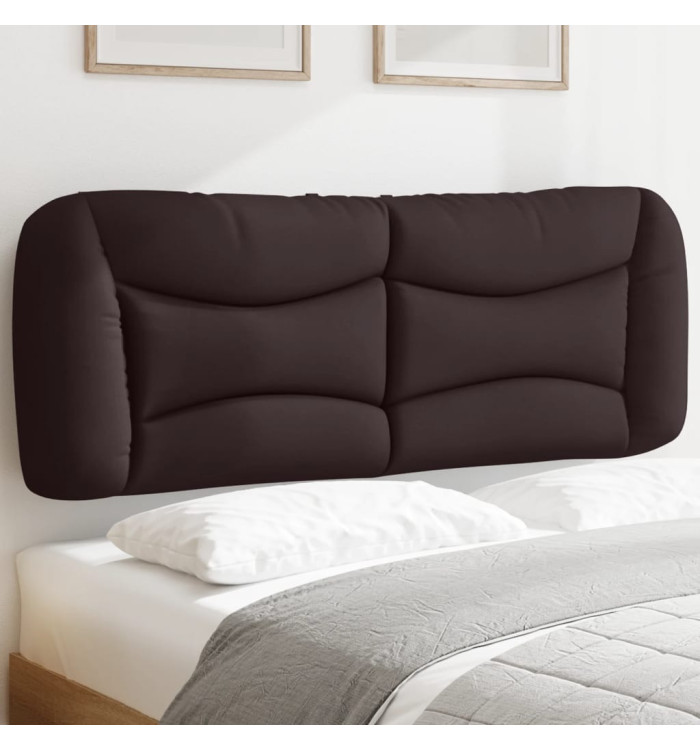 Coussin de tête de lit marron foncé 120 cm tissu | Mobilier & Déco