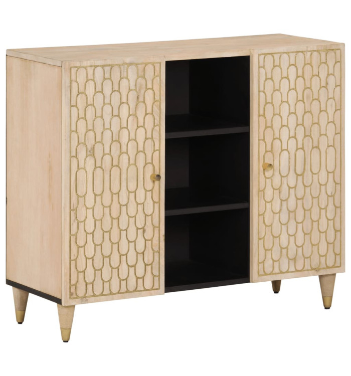 Armoire latérale 90x33x75 cm bois massif de manguier | Mobilier & Déco