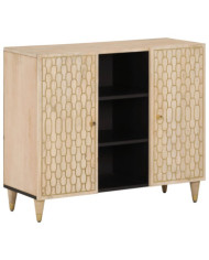Armoire latérale 90x33x75 cm bois massif de manguier | Mobilier & Déco