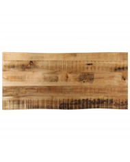 Dessus de table bord vivant 100x40x3,8 cm bois de manguier brut | Mobilier & Déco