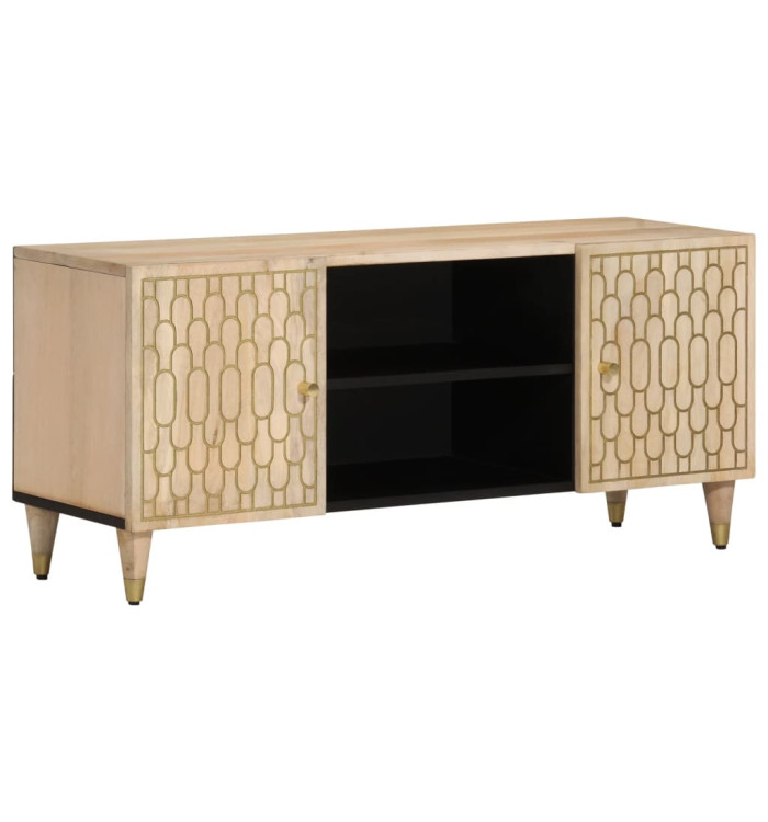 Meuble TV 105x33x46 cm Bois massif de manguier | Mobilier & Déco