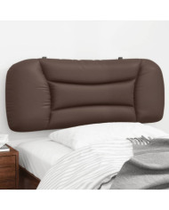 Coussin de tête de lit marron 100 cm similicuir | Mobilier & Déco
