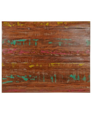 Dessus de table 100x80x3,8cm rectangulaire bois massif récupéré | Mobilier & Déco