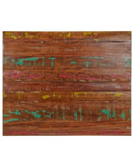 Dessus de table 100x80x2,5cm rectangulaire bois massif récupéré | Mobilier & Déco