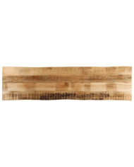 Dessus de table bord vivant 180x40x2,5 cm bois de manguier brut | Mobilier & Déco