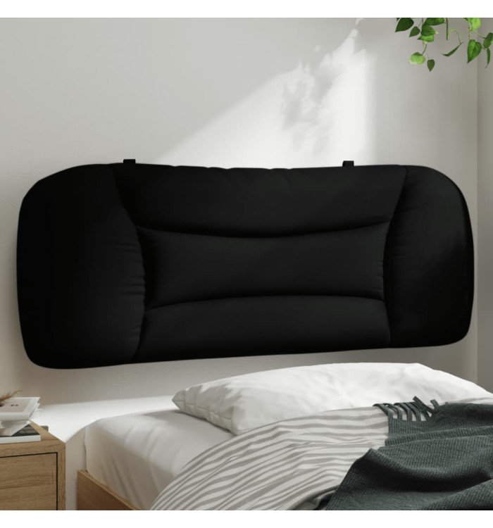 Coussin de tête de lit noir 100 cm tissu | Mobilier & Déco