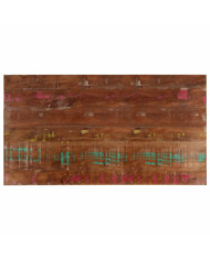 Dessus de table 100x50x3,8cm rectangulaire bois massif récupéré | Mobilier & Déco