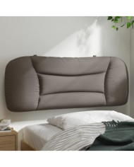Coussin de tête de lit taupe 100 cm tissu | Mobilier & Déco
