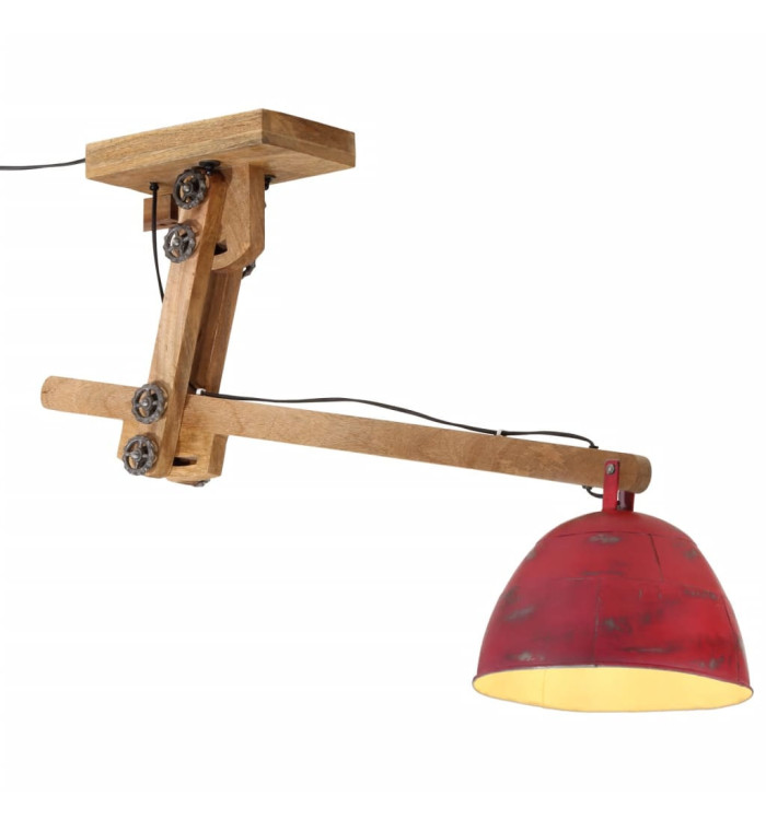 Plafonnier 25 W rouge délavé 105x30x65-108cm E27 | Mobilier & Déco