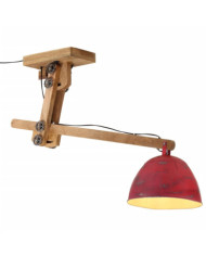 Plafonnier 25 W rouge délavé 105x30x65-108cm E27 | Mobilier & Déco