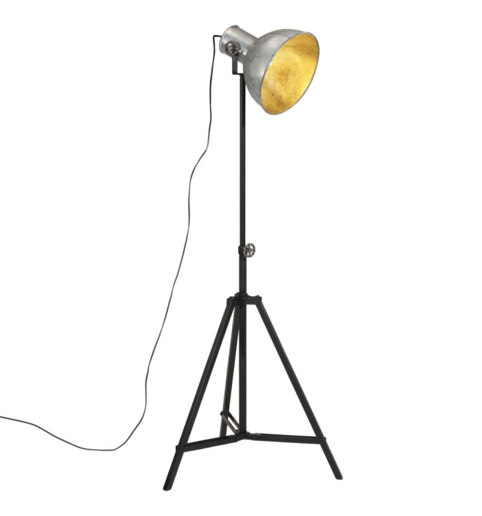 Lampadaire 25 W argent vintage 61x61x90/150 cm E27 | Mobilier & Déco