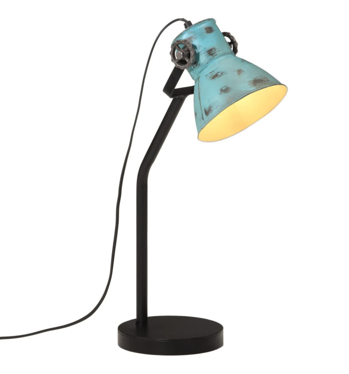Lampe de bureau 25 W bleu délavé 17x17x60 cm E27 | Mobilier & Déco