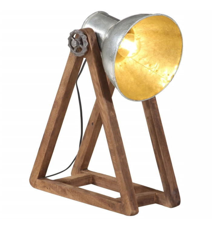 Lampe de bureau 25 W argent vintage 30x17x40 cm E27 | Mobilier & Déco
