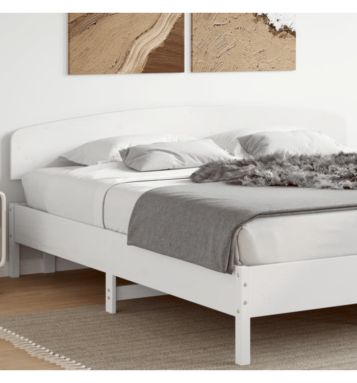 Tête de lit blanc 200 cm bois massif de pin | Mobilier & Déco
