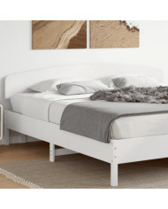 Tête de lit blanc 200 cm bois massif de pin | Mobilier & Déco