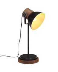 Lampe de bureau 25 W noir 17x17x50 cm E27 | Mobilier & Déco