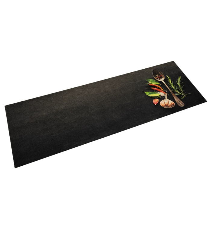 Tapis de cuisine lavable impression d'épices 60x180 cm velours | Mobilier & Déco