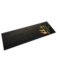 Tapis de cuisine lavable impression d'épices 60x180 cm velours | Mobilier & Déco