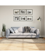 Tapis ISTAN à poils longs aspect brillant beige 100x200 cm | Mobilier & Déco