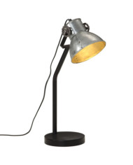 Lampe de bureau 25 W argent vintage 17x17x60 cm E27 | Mobilier & Déco