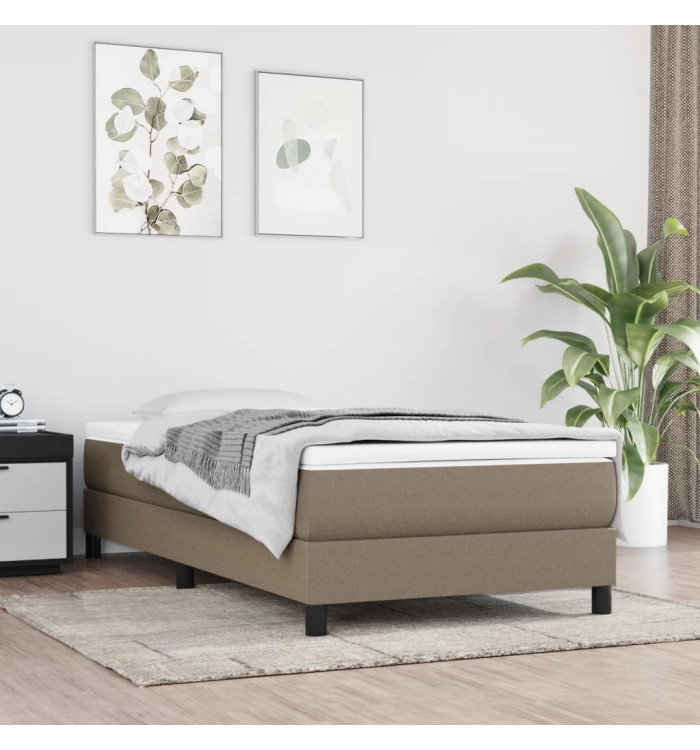 Matelas de lit à ressorts ensachés taupe 120x190x20 cm Tissu | Mobilier & Déco