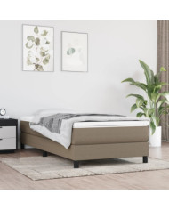 Matelas de lit à ressorts ensachés taupe 120x190x20 cm Tissu | Mobilier & Déco