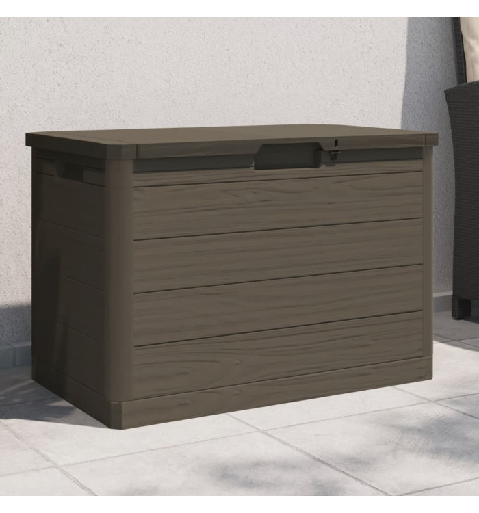 Boîte à coussins d'extérieur brun 77,5x44,5x53 cm polypropylène | Mobilier & Déco