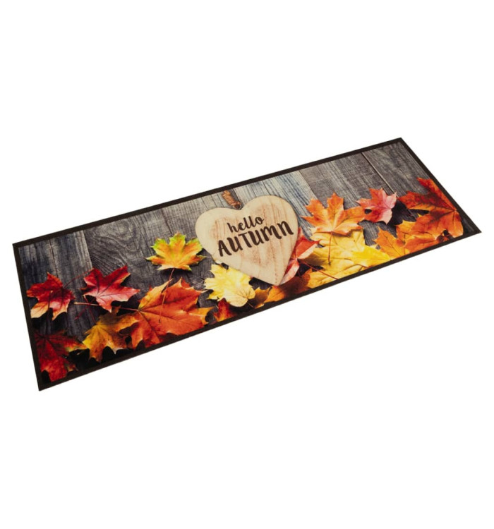 Tapis de cuisine lavable impression d'automne 60x180 cm velours | Mobilier & Déco