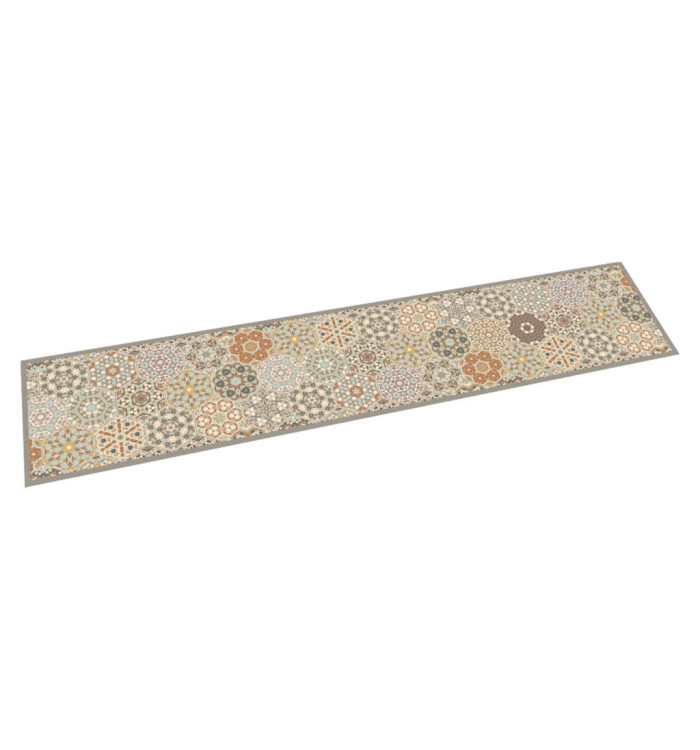 Tapis de cuisine lavable impression pastel hexagonale 60x300 cm | Mobilier & Déco