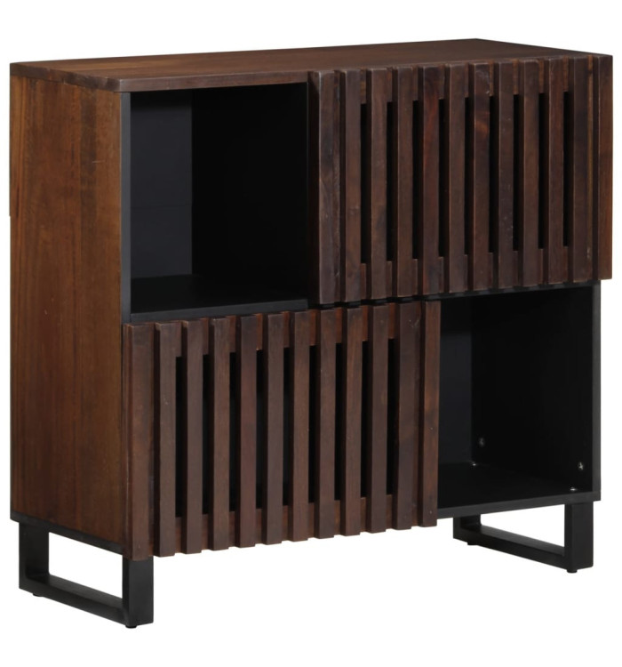 Buffet marron 80x34x75 cm bois massif de manguier | Mobilier & Déco