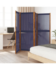 Cloison de séparation 4 panneaux bleu foncé 280x180 cm | Mobilier & Déco