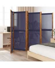 Cloison de séparation 6 panneaux bleu foncé 420x180 cm | Mobilier & Déco