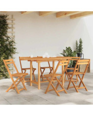 Table extensible de jardin 110-160x80x75 cm bois de teck solide | Mobilier & Déco