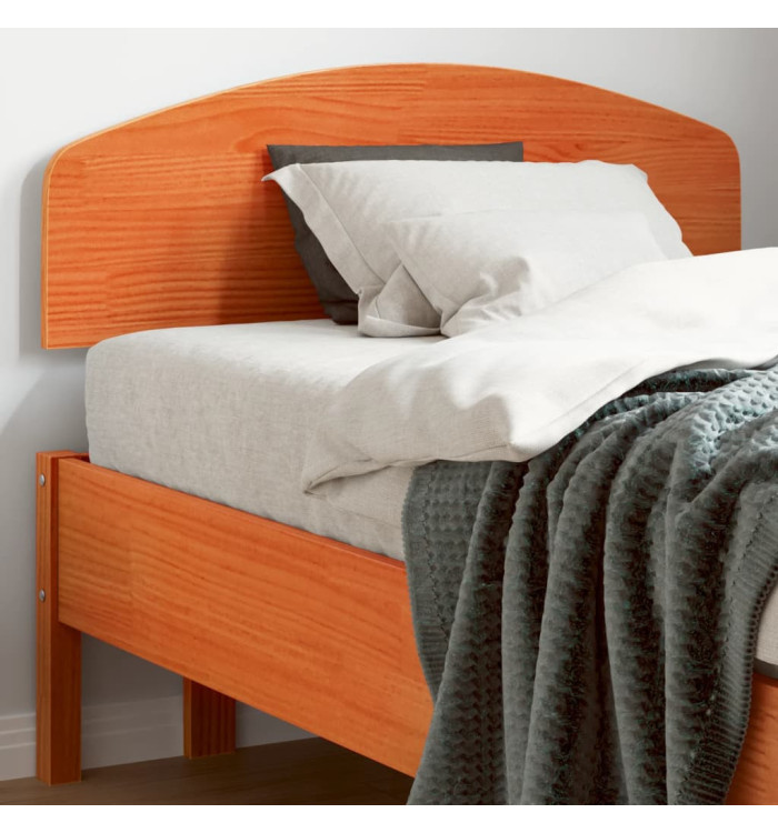 Tête de lit cire marron 90 cm bois massif de pin | Mobilier & Déco