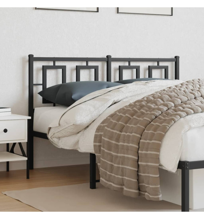 Tête de lit métal noir 140 cm | Mobilier & Déco