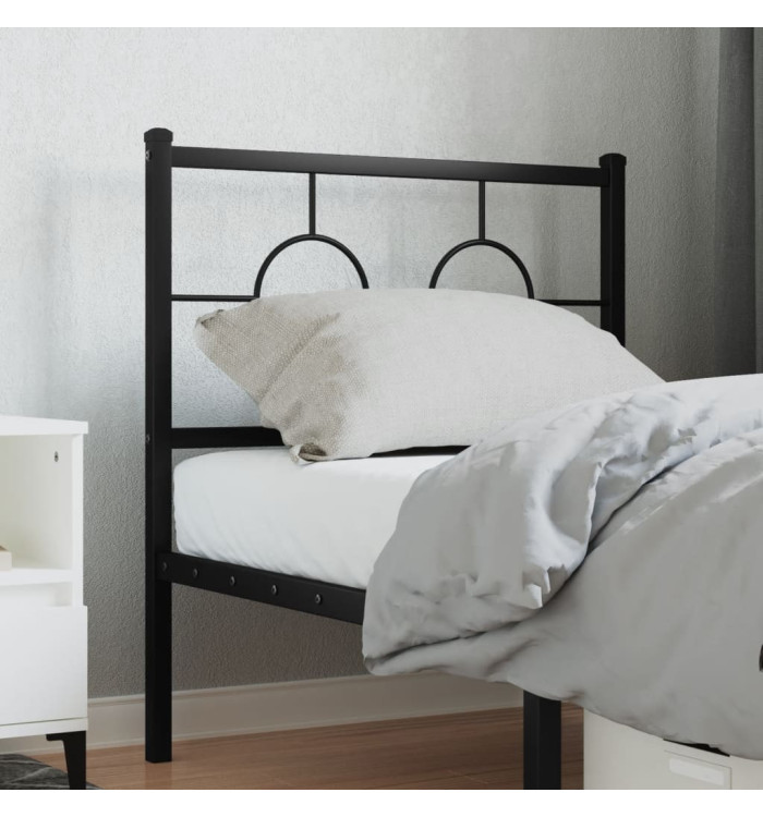 Tête de lit métal noir 75 cm | Mobilier & Déco